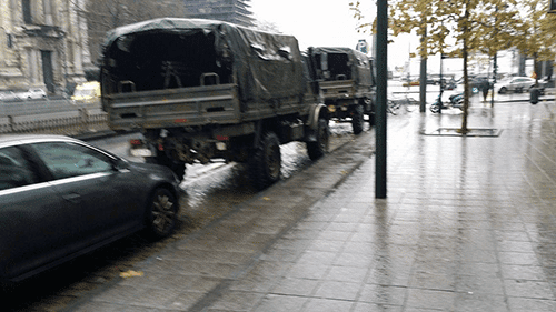 militærbil i belgien