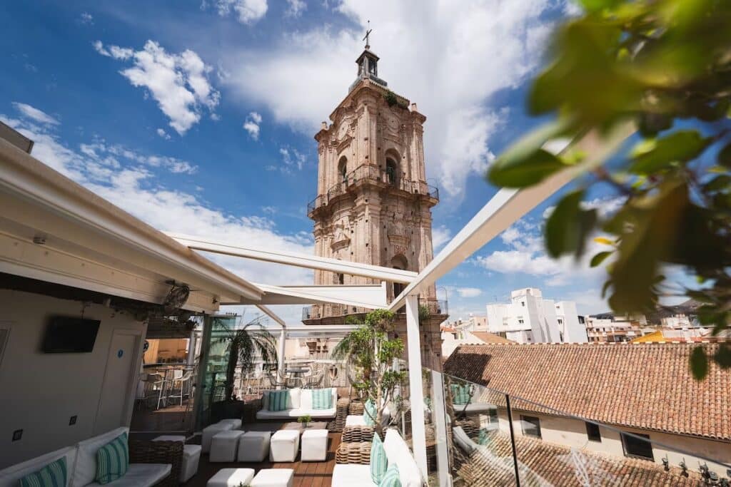 Malaga centrum hotel med rooftop bar