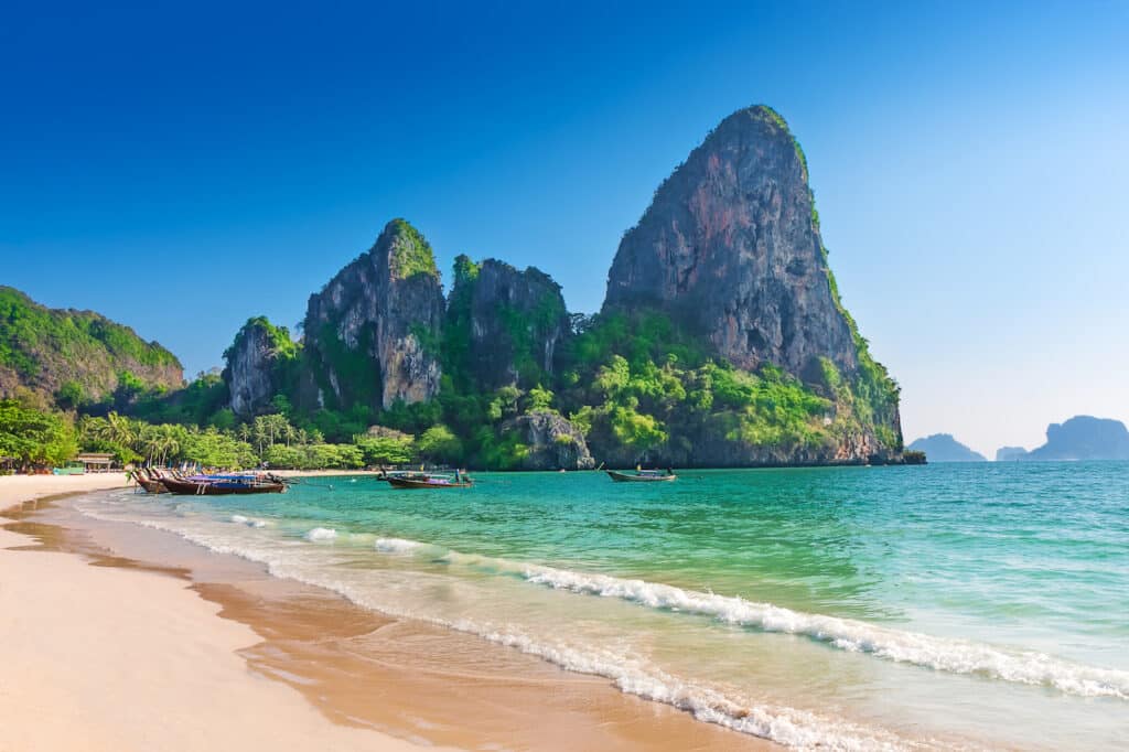 Railay, bo ved en af de bedste strande i Thailand
