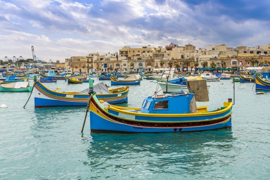 Marsaxlokk, hyggelig by på Malta