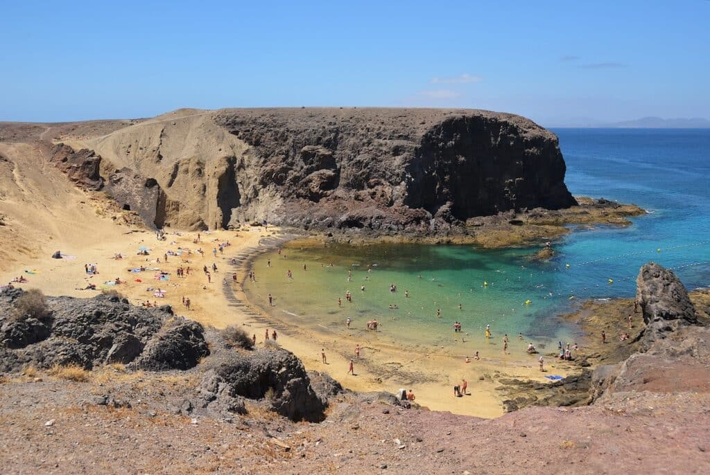 Papagayo stranden på Lanzarote