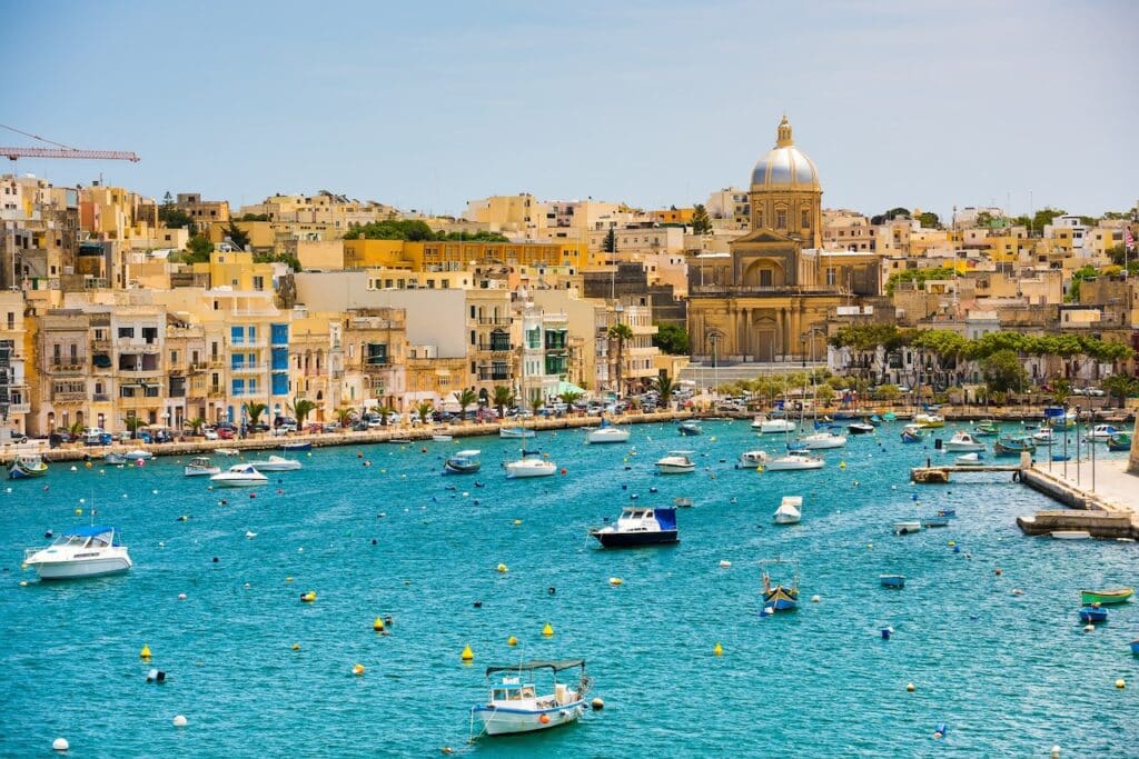 Valletta, bedste område at bo på Malta for storbystemning