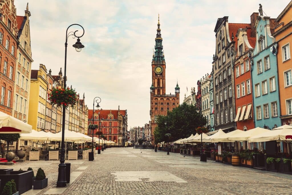 Marked i Den Gamle Bydel i Gdansk