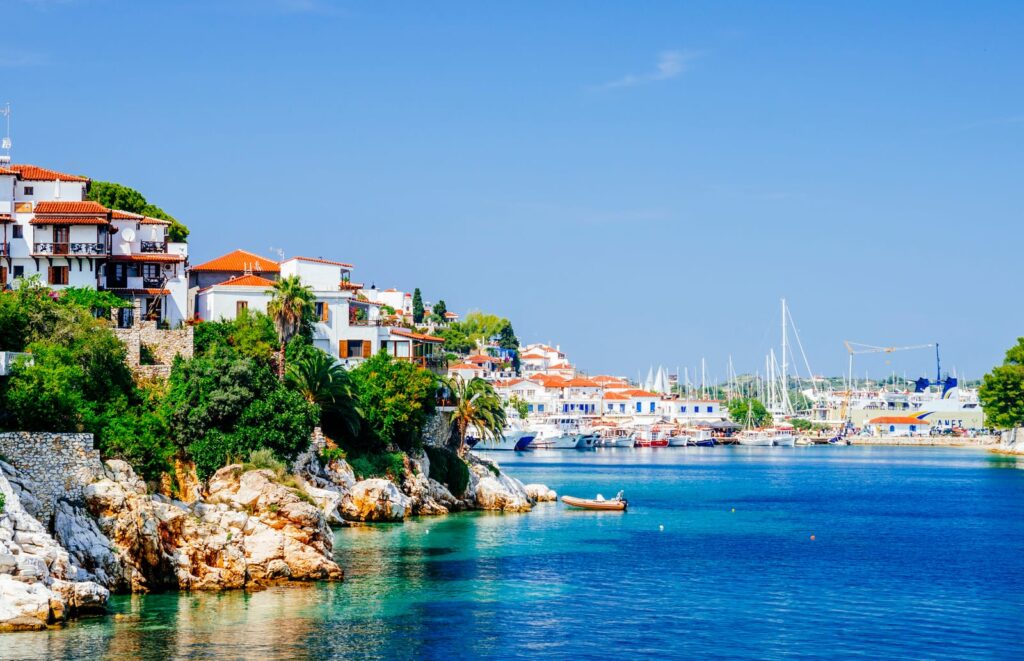 hvor skal man bo på skiathos