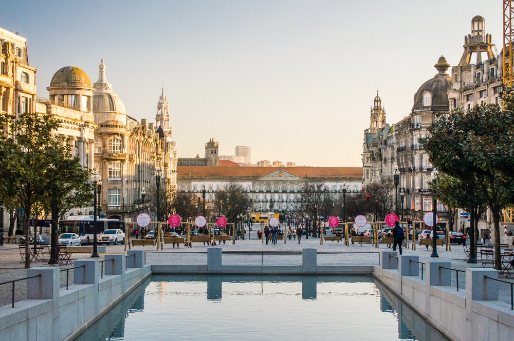 Avenida dos Aliados i Porto