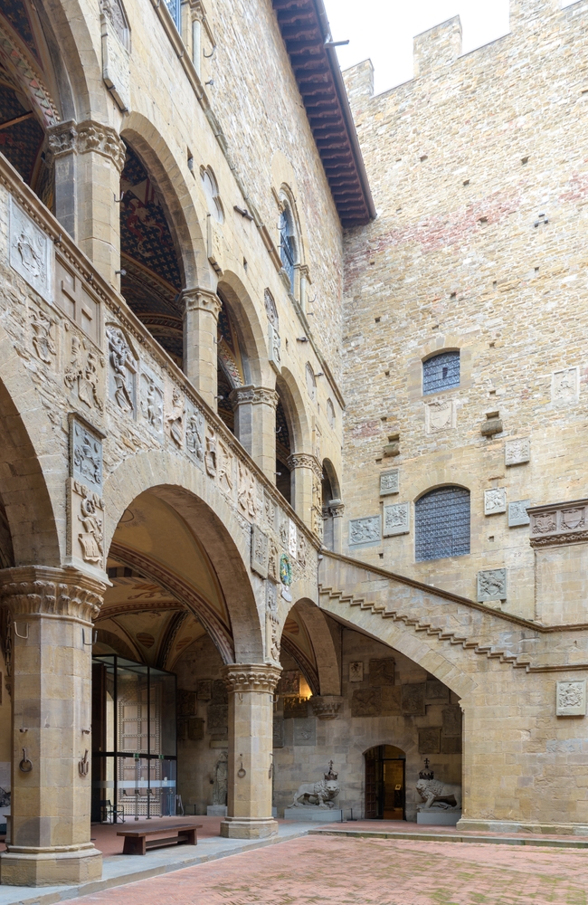 Gården i Bargello-museet i Firenze