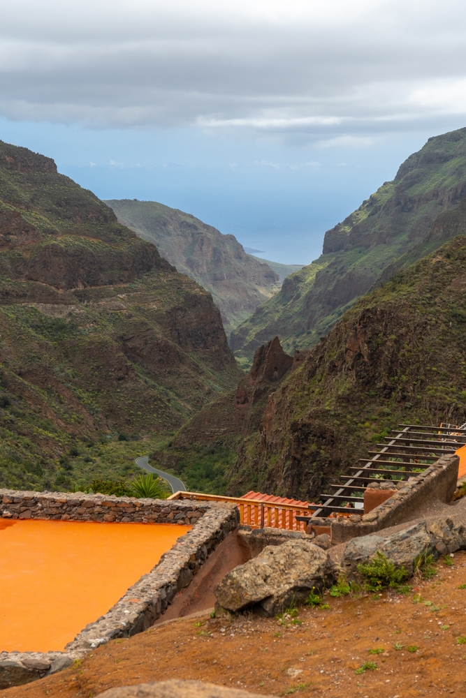 Udsigt over kløften Barranco de Guayadeque på Gran Canaria
