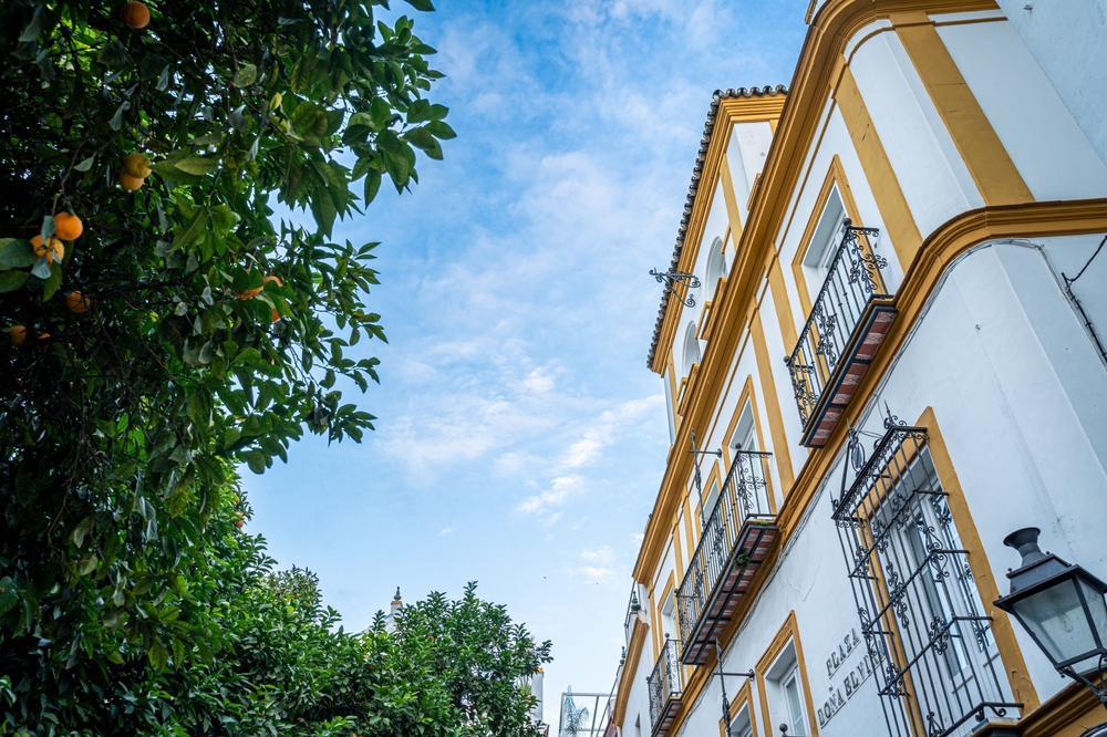 Gade i Santa Cruz, det gamle jødiske kvarter i Sevilla