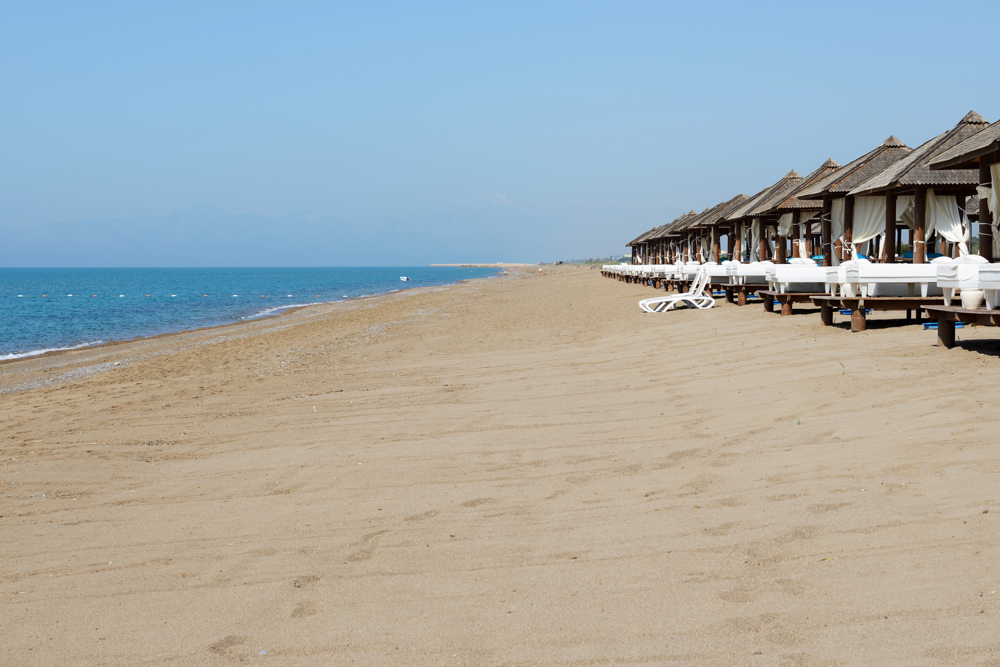 Stranden i Belek ved Antalya