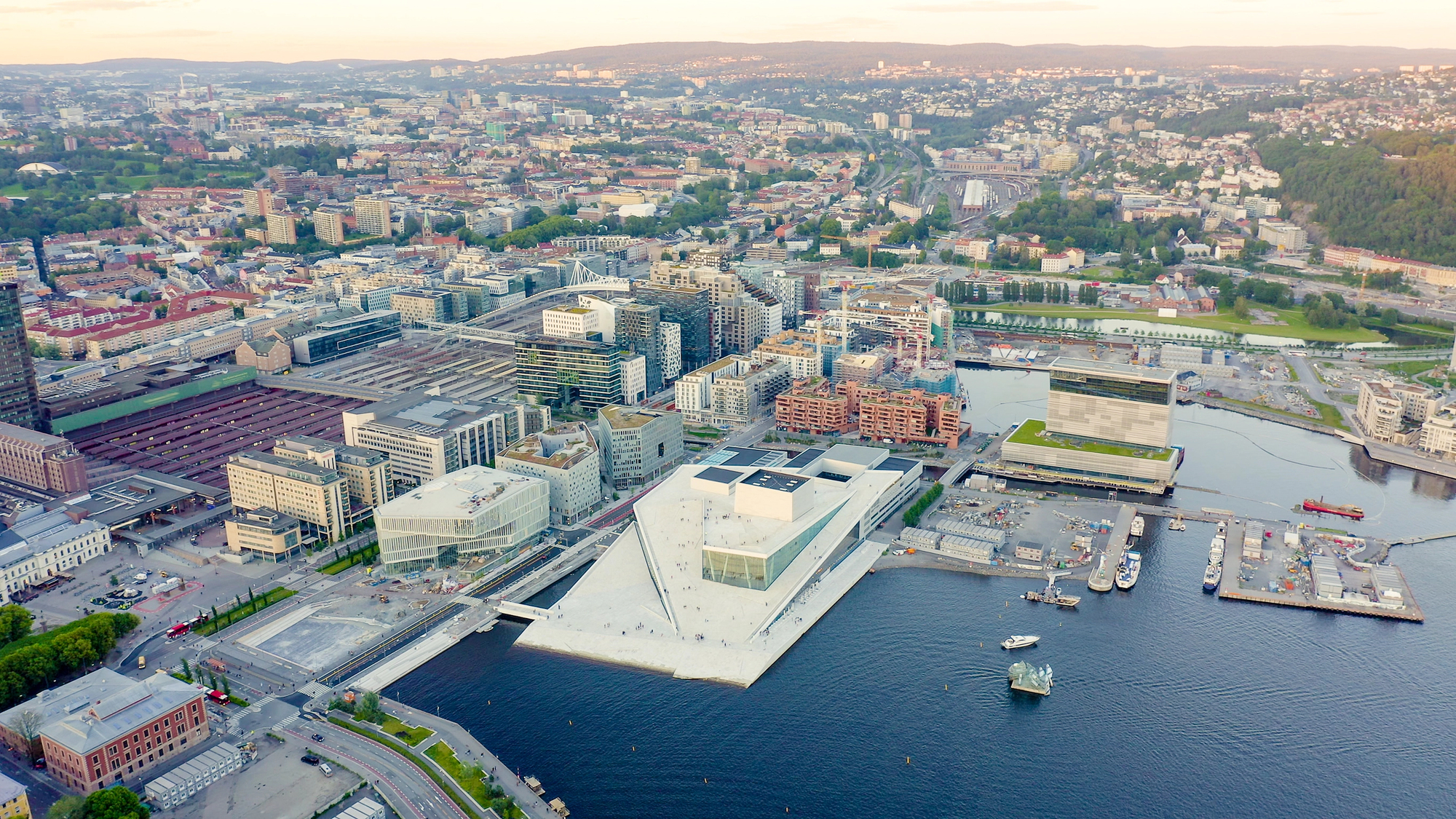 Bjørvika ved havnefronten i Oslo