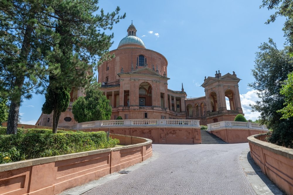 Santuario della Madonna di San Luca på bakken over Bologna