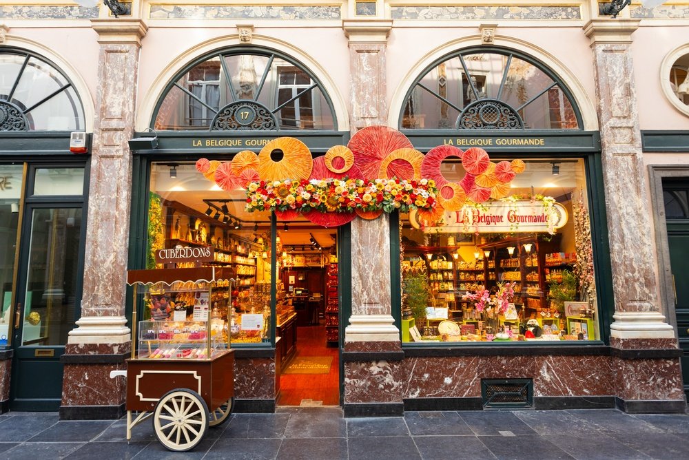 Den overdækkede passage Galeries Royales Saint-Hubert i Bruxelles
