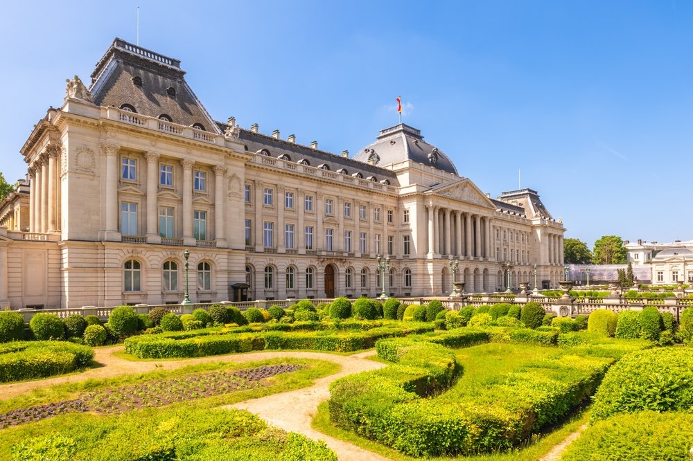 Kongeslottet i Bruxelles set fra Place des Palais