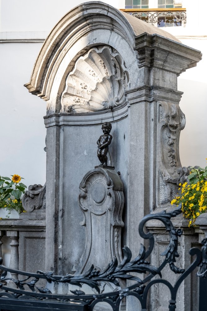 Bronzestatuen Manneken Pis i Bruxelles