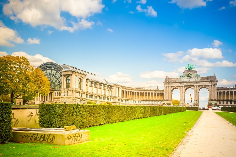 Triumfbuen i Parc du Cinquantenaire i Bruxelles