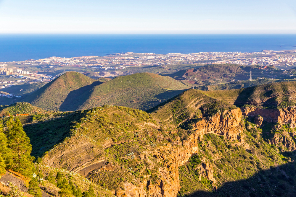 Vulkankrateret Caldera de Bandama på Gran Canaria