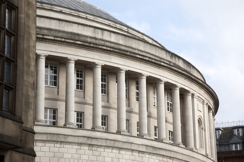 Det runde Central Library ved St Peter's Square i Manchester