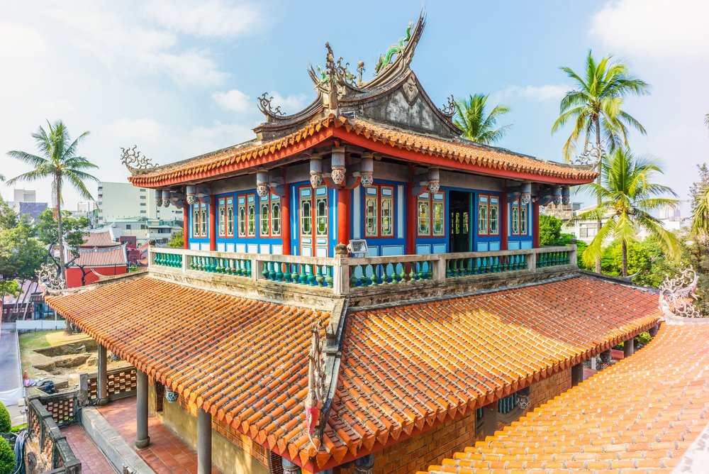 Chihkan Tower i Old Town i Tainan, bygget som Fort Provintia