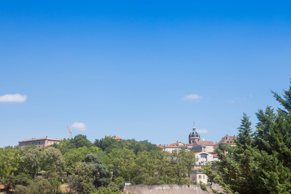 Panorama af Croix-Rousse-bakken i Lyon
