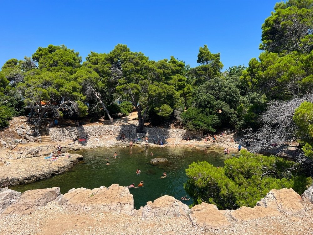 Det Døde Hav på øen Lokrum ud for Dubrovnik