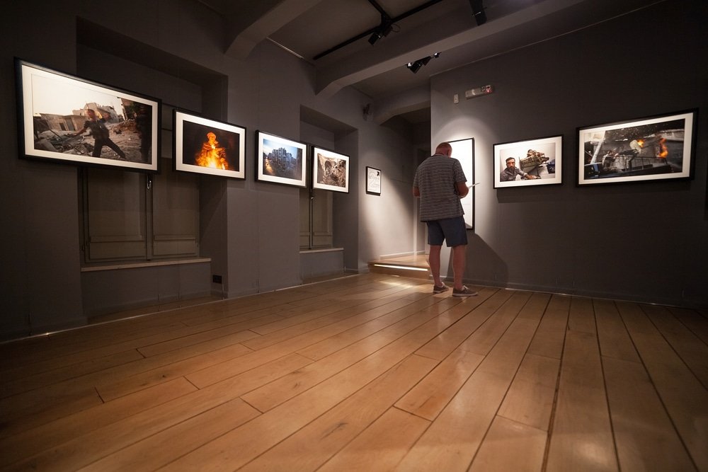 Udstillingen i galleriet War Photo Limited i Dubrovnik