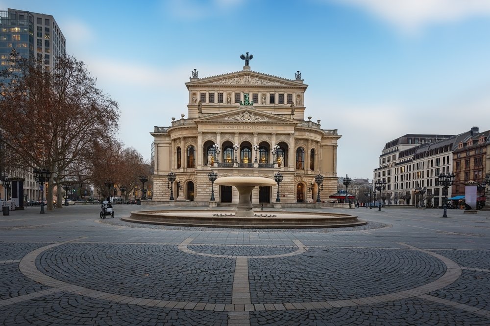 Koncerthuset Alte Oper ved Opernplatz i Frankfurt