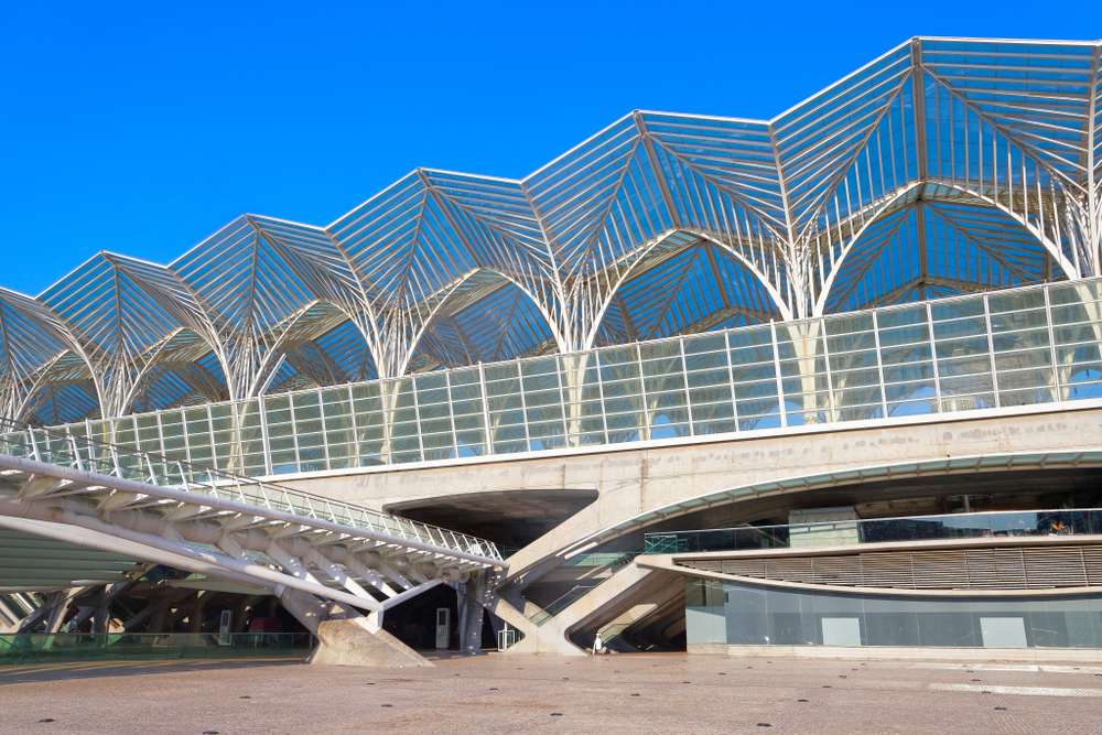 Banegården Gare do Oriente i Lissabon
