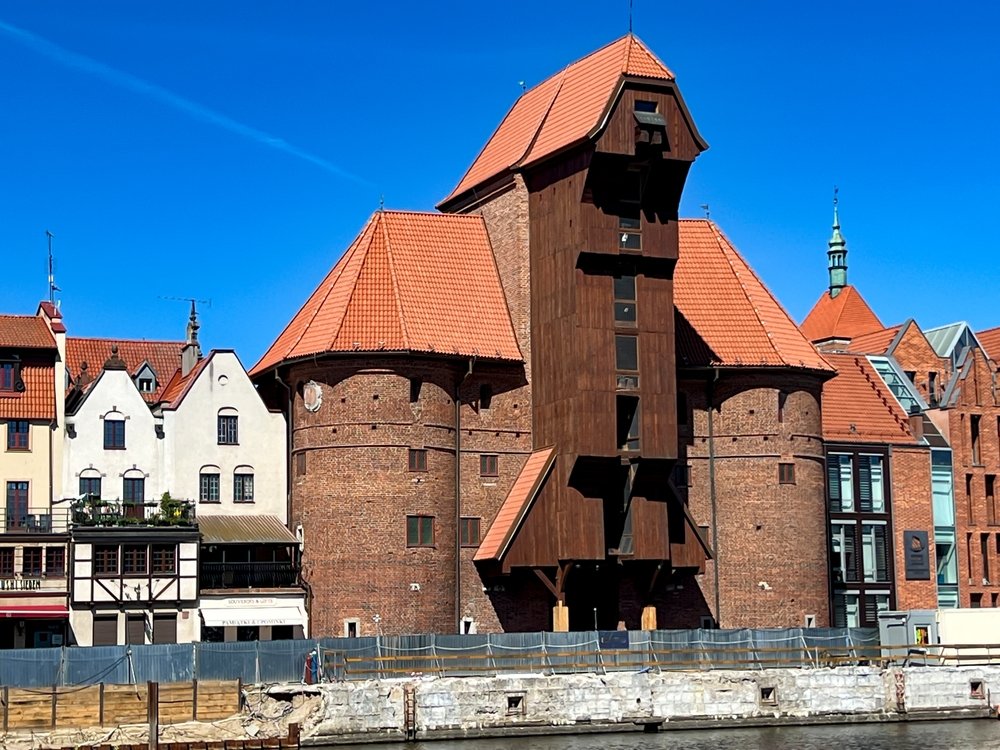 Kajen ved Motława med Kranen