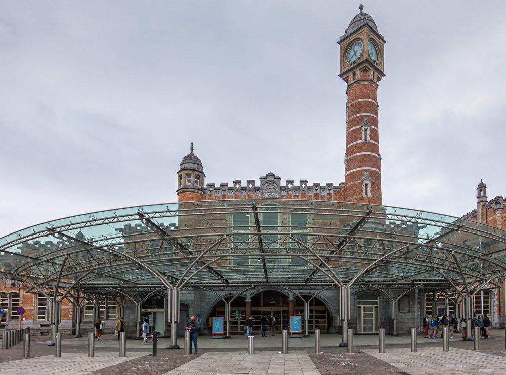 Hovedindgangen til Gent-Sint-Pieters station