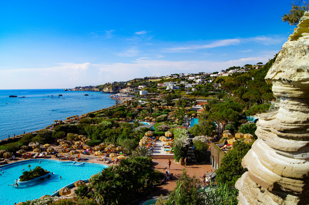 Termalparken Giardini Poseidon ved Citara på Ischia