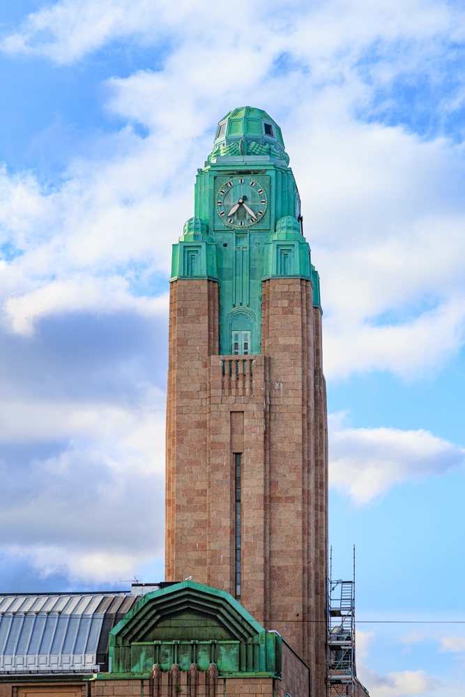 Klokketårnet på Hovedbanegården i Kluuvi i Helsinki