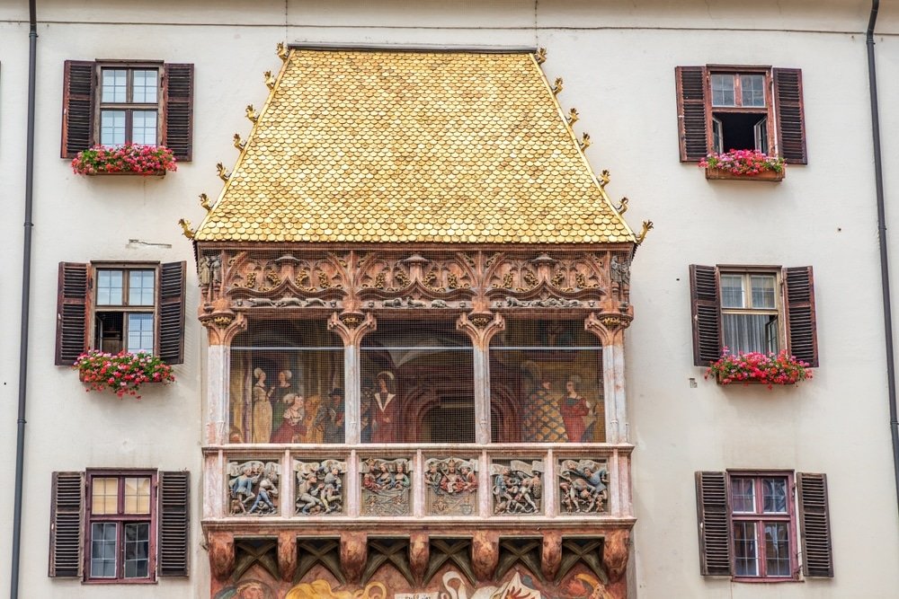 Goldenes Dachl, det gyldne tag, i Altstadt i Innsbruck