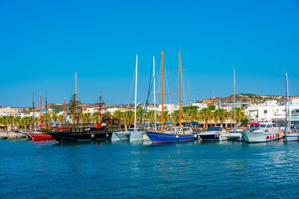 Havnen i Kardamena på Kos