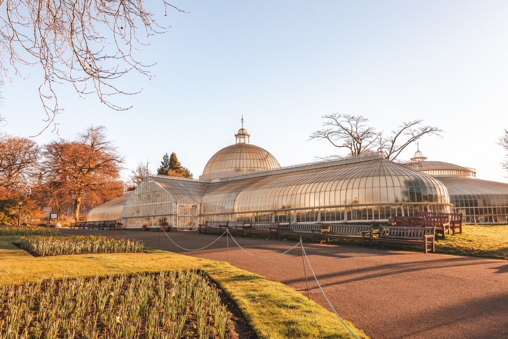 Drivhuset Kibble Palace i Glasgow Botanic Gardens
