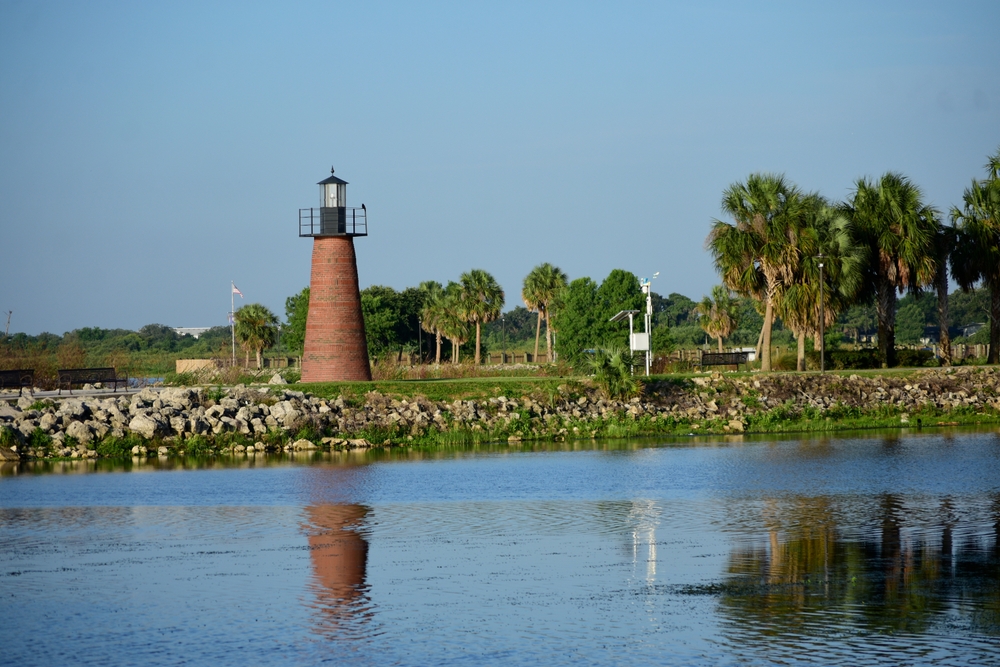 Lakefront Park ved Lake Tohopekaliga i Kissimmee