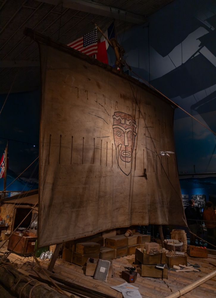 Kon-Tiki-flåden i Kon-Tiki Museet i Oslo