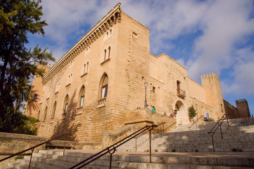 Kongepaladset Almudaina i Palma på Mallorca