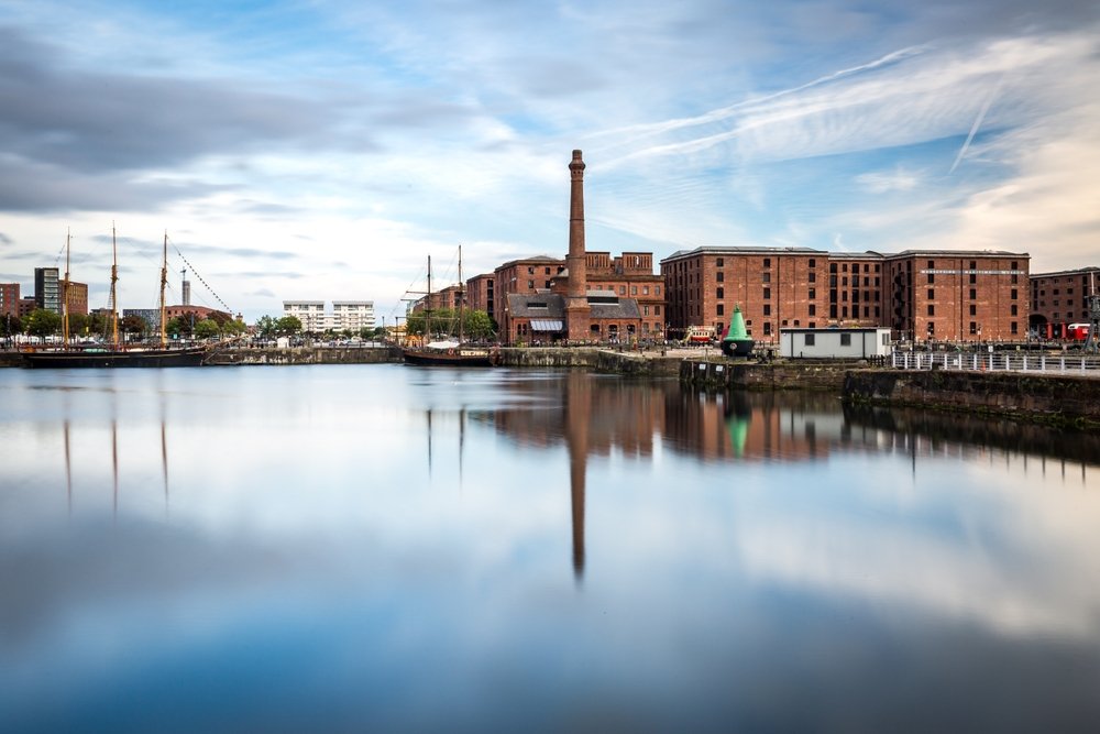 Royal Albert Dock ved havnefronten i Liverpool