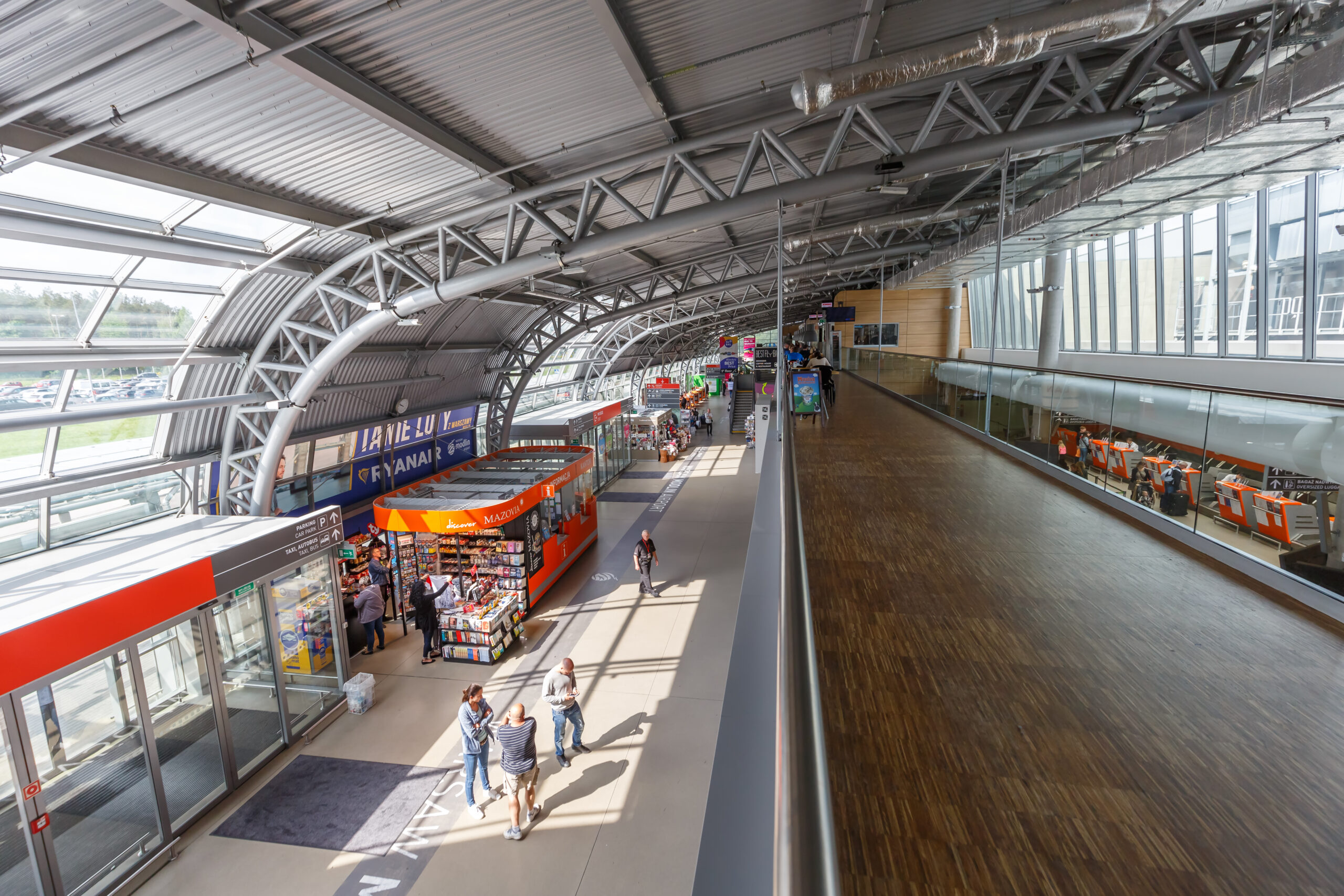 Terminalen i Warszawa Modlin Lufthavn