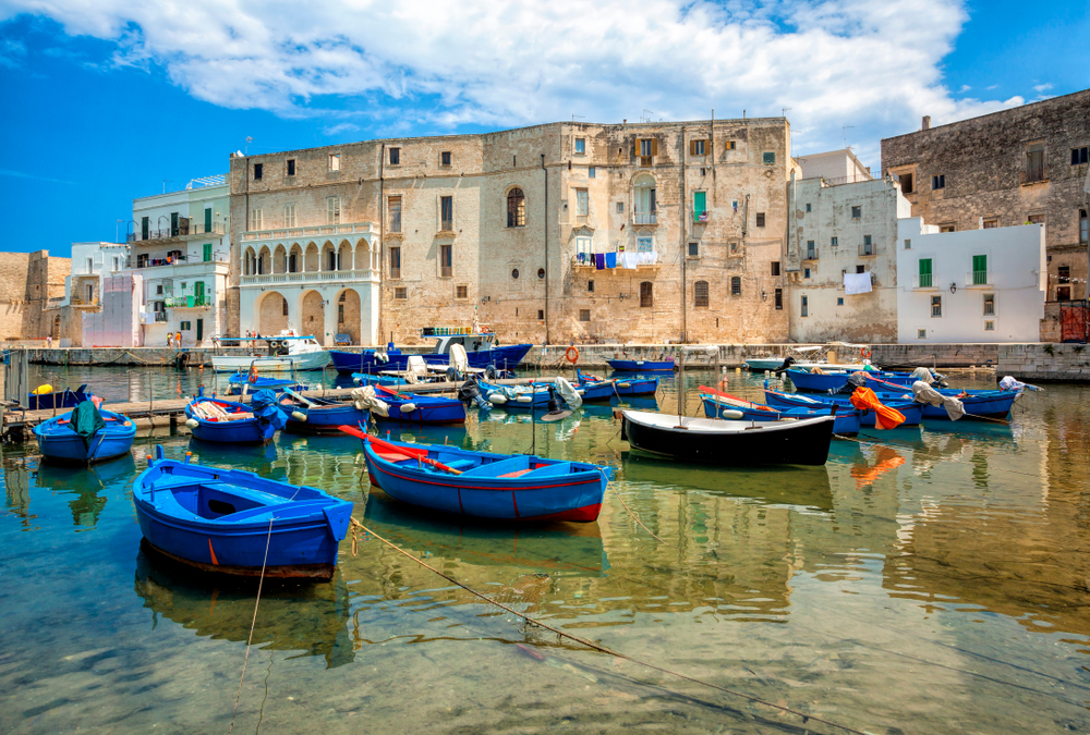 Den gamle havn i Monopoli i Apulien