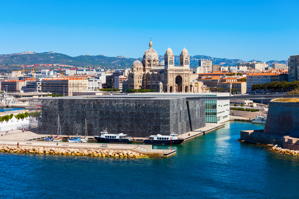 MuCEM ved havnefronten i Joliette i Marseille