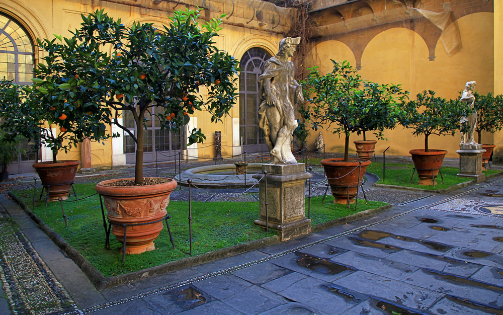 Gården i Palazzo Medici Riccardi i Firenze