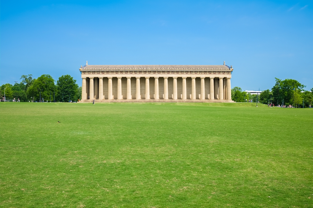 Kopien af Parthenon i Centennial Park i Nashville