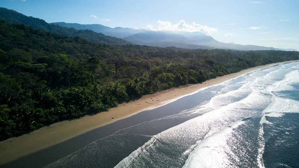Playa Hermosa i Guanacaste set fra luften
