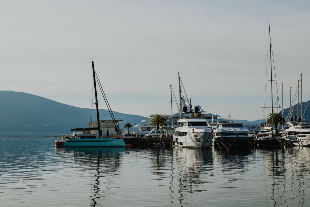 Lystbådehavnen Porto Montenegro i Tivat