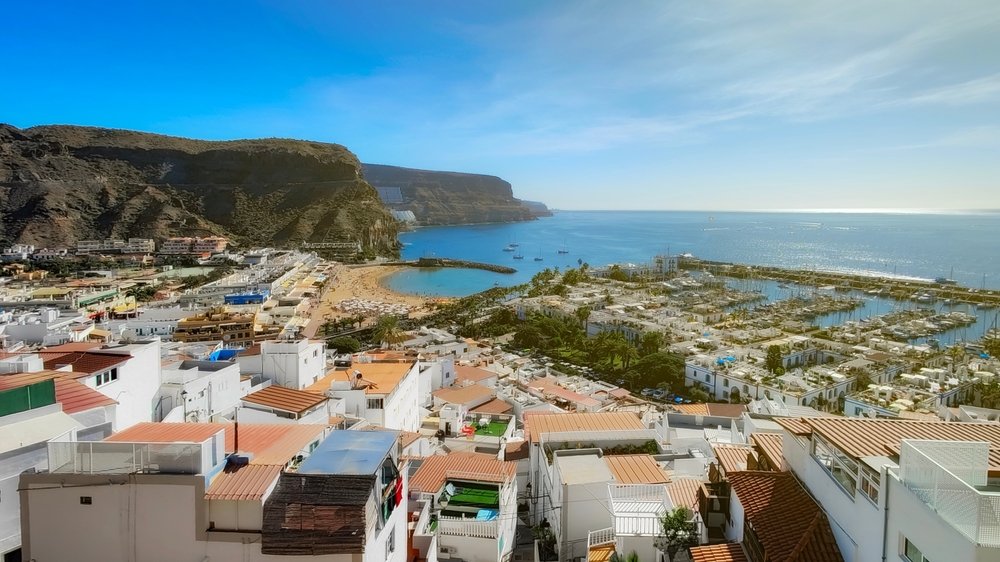 Puerto Rico på Gran Canaria set fra oven