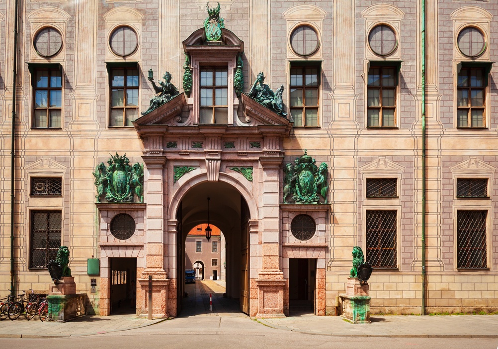 Slottet Residenz i centrum af München