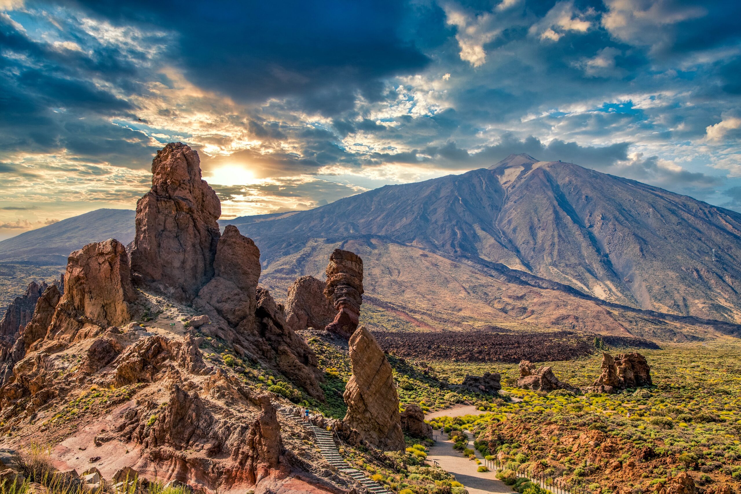 Roques de García med Teide i baggrunden