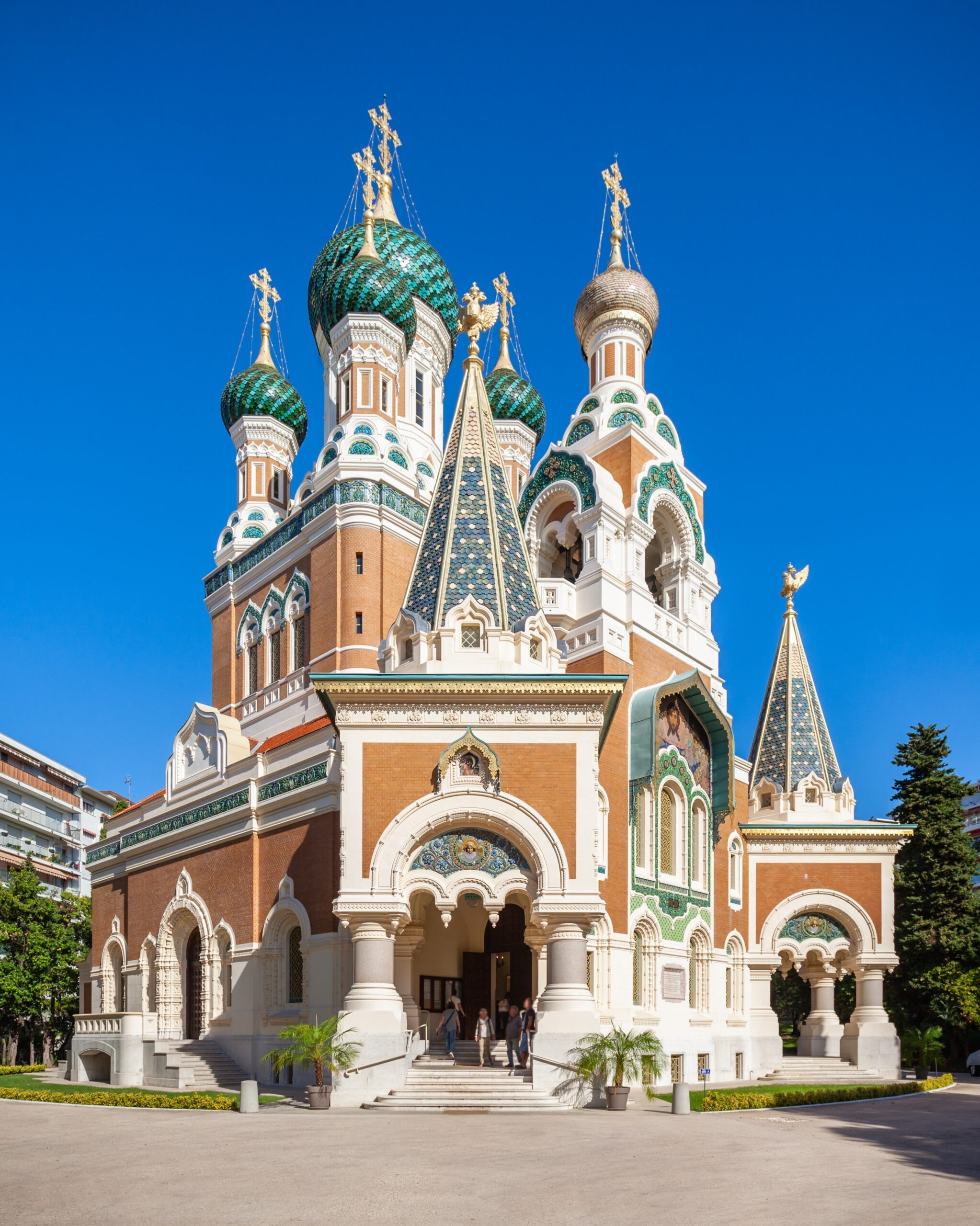 Den russisk-ortodokse katedral Saint-Nicolas i Nice