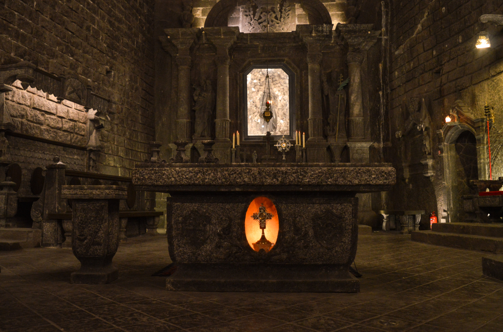 Sankt Kingas Kapel i saltminen i Wieliczka
